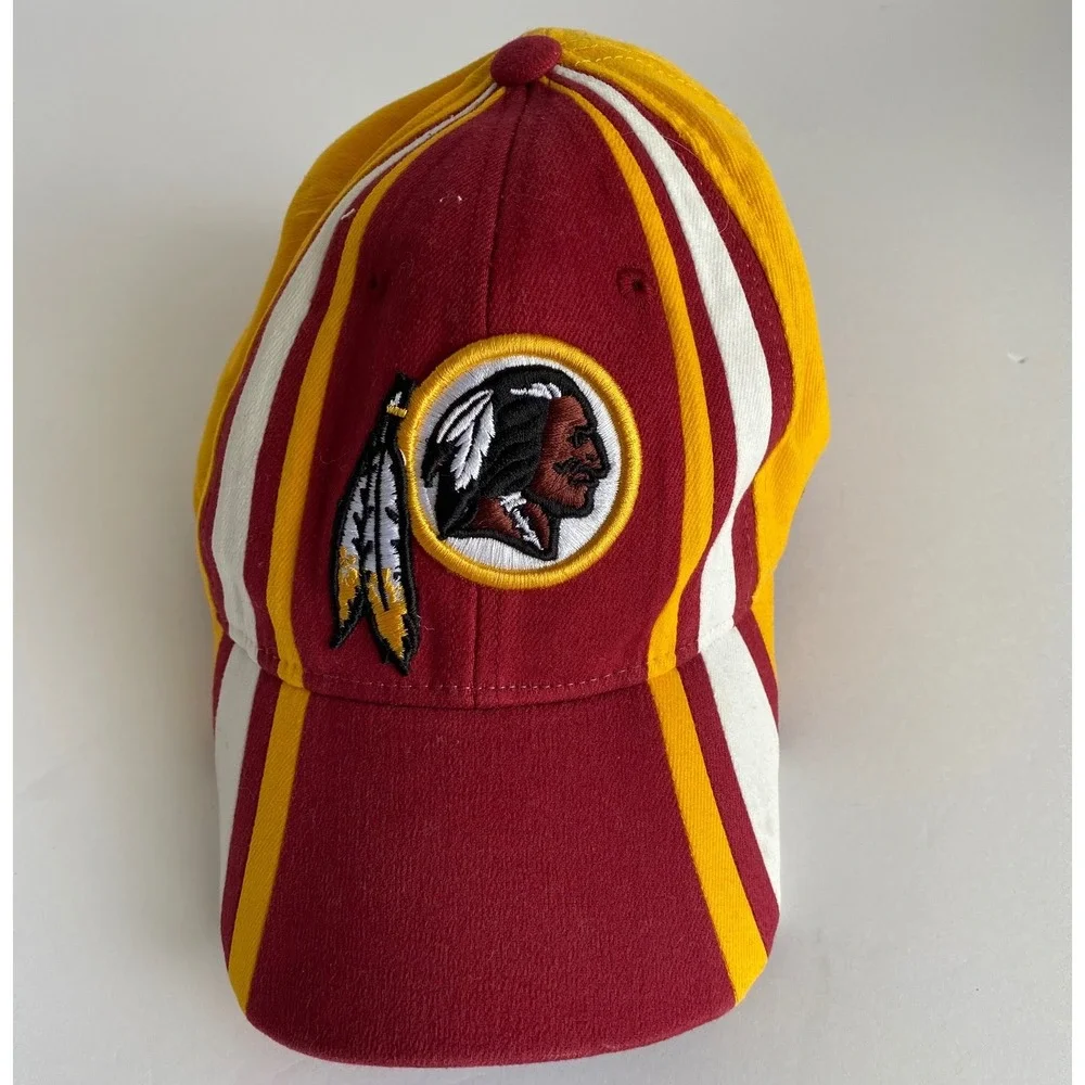Vintage Redskins Hat Cap‎ Reebok NFL Equipment Adult One Size Gold Burgundy